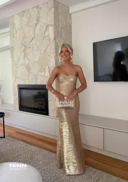 GOLD SARA GOWN for rent on The Volte - image 2