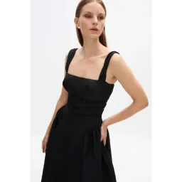 Rachel Gilbert Sophia Strap Dress in Black Size 4 / AU 14 for rent on The Volte - image 3