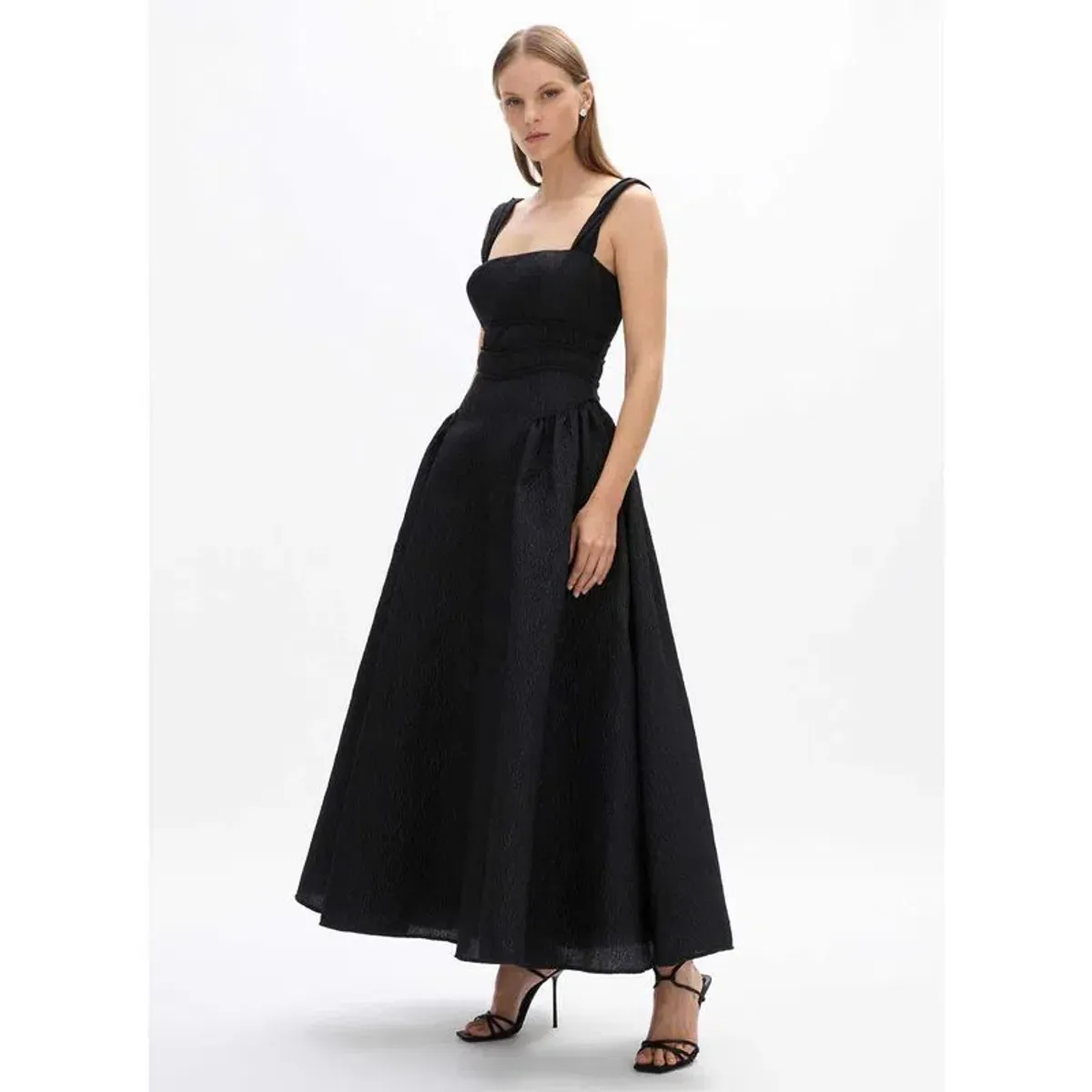 Rachel Gilbert Sophia Strap Dress in Black Size 4 / AU 14 for rent on The Volte - main image