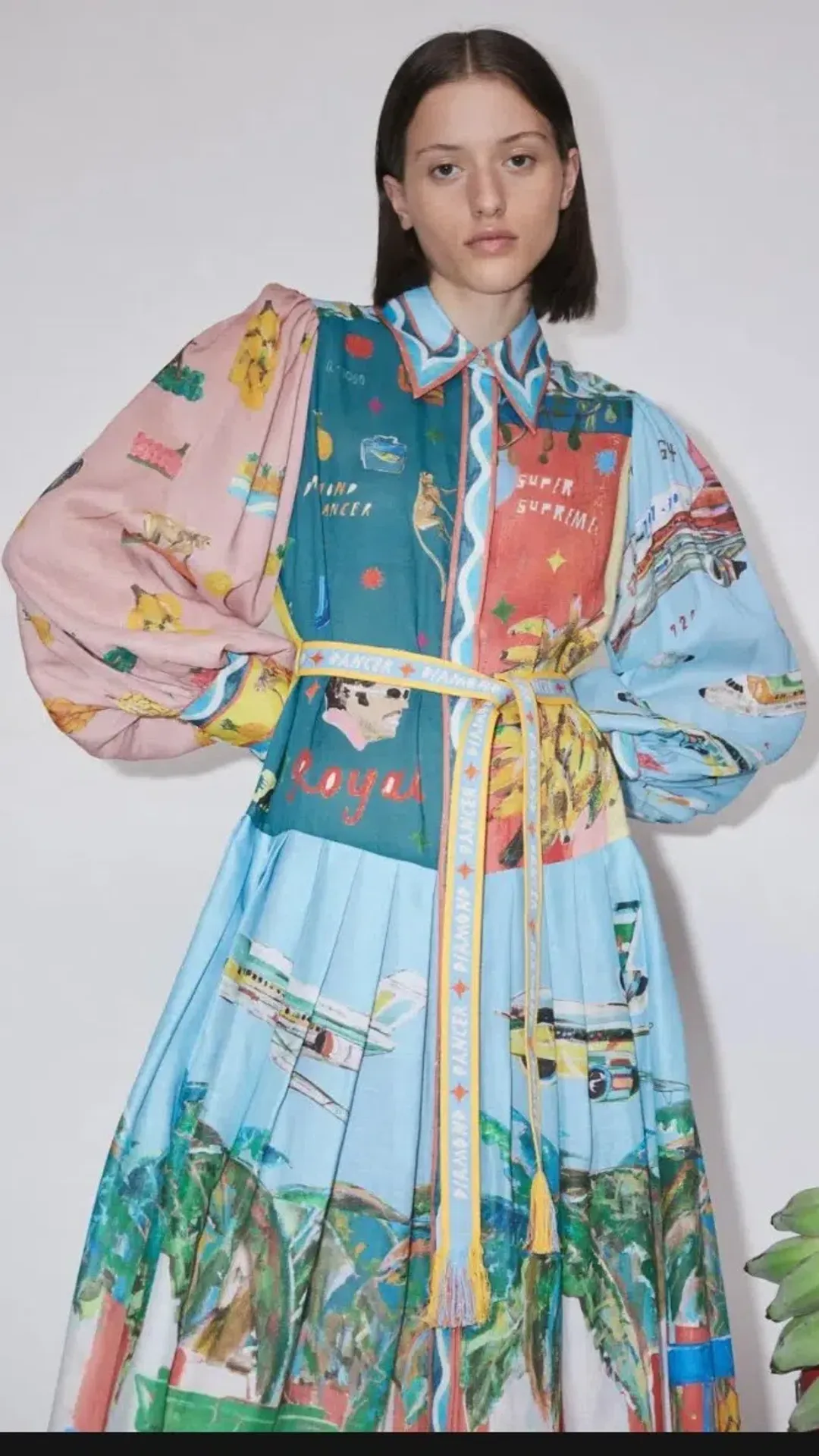 Alemais All Aboard Shirtdress Multi Size AU 16 for rent on The Volte - main image