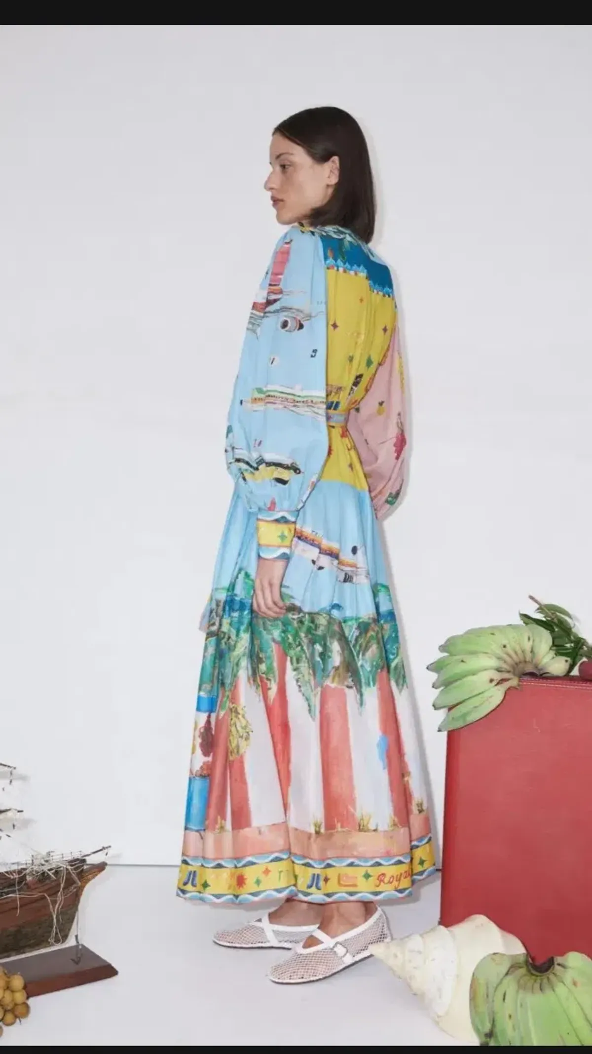 Alemais All Aboard Shirtdress Multi Size AU 16 for rent on The Volte - main image