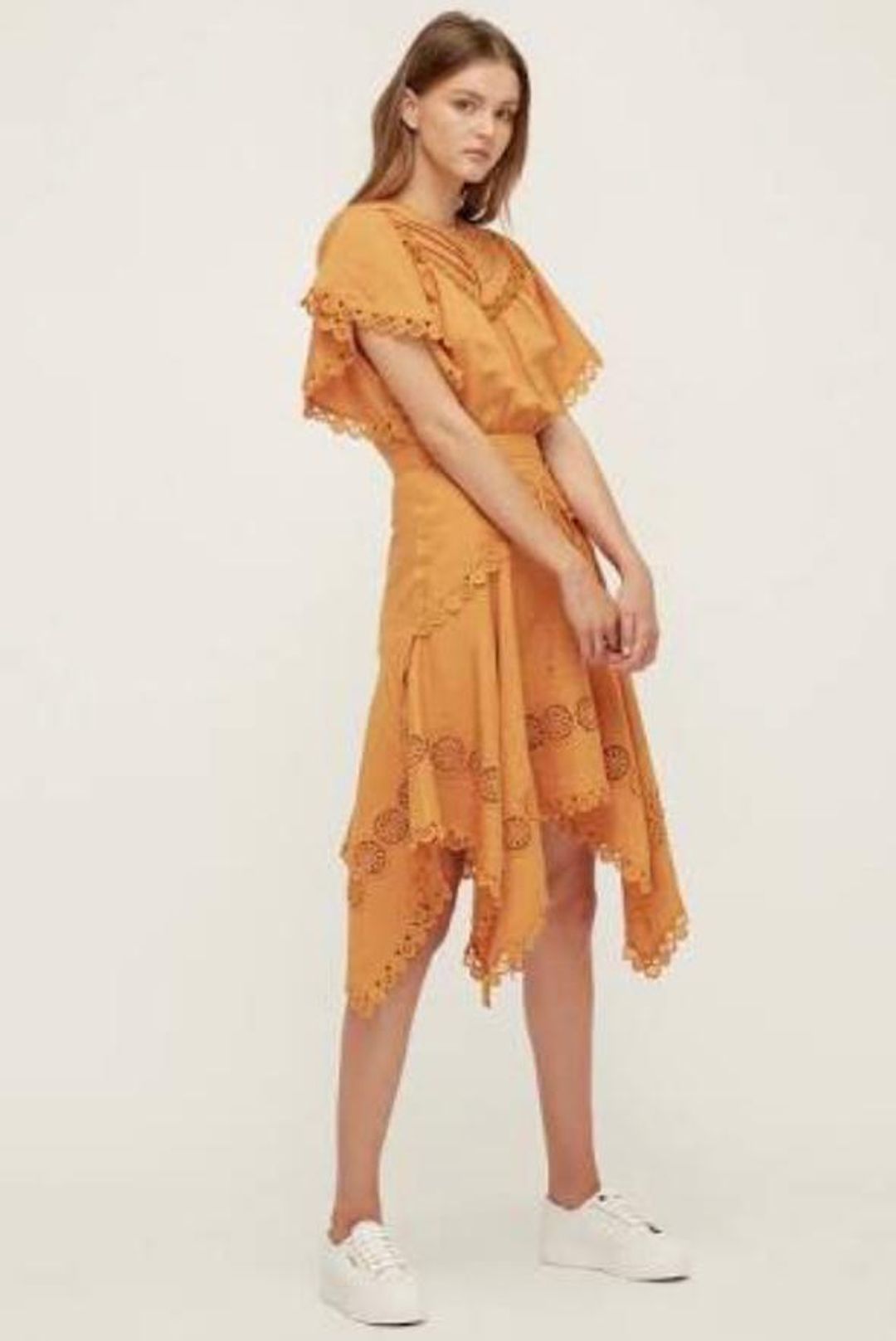 Lover ‘Prairie Mini Dress’ marigold size 10 for rent on The Volte - main image