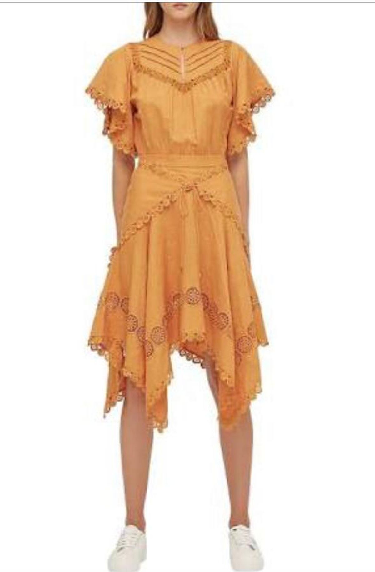 Lover ‘Prairie Mini Dress’ marigold size 10 for rent on The Volte - main image