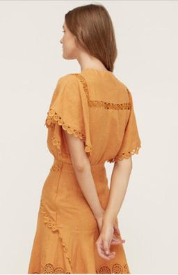 Lover ‘Prairie Mini Dress’ marigold size 10 for rent on The Volte - image 2