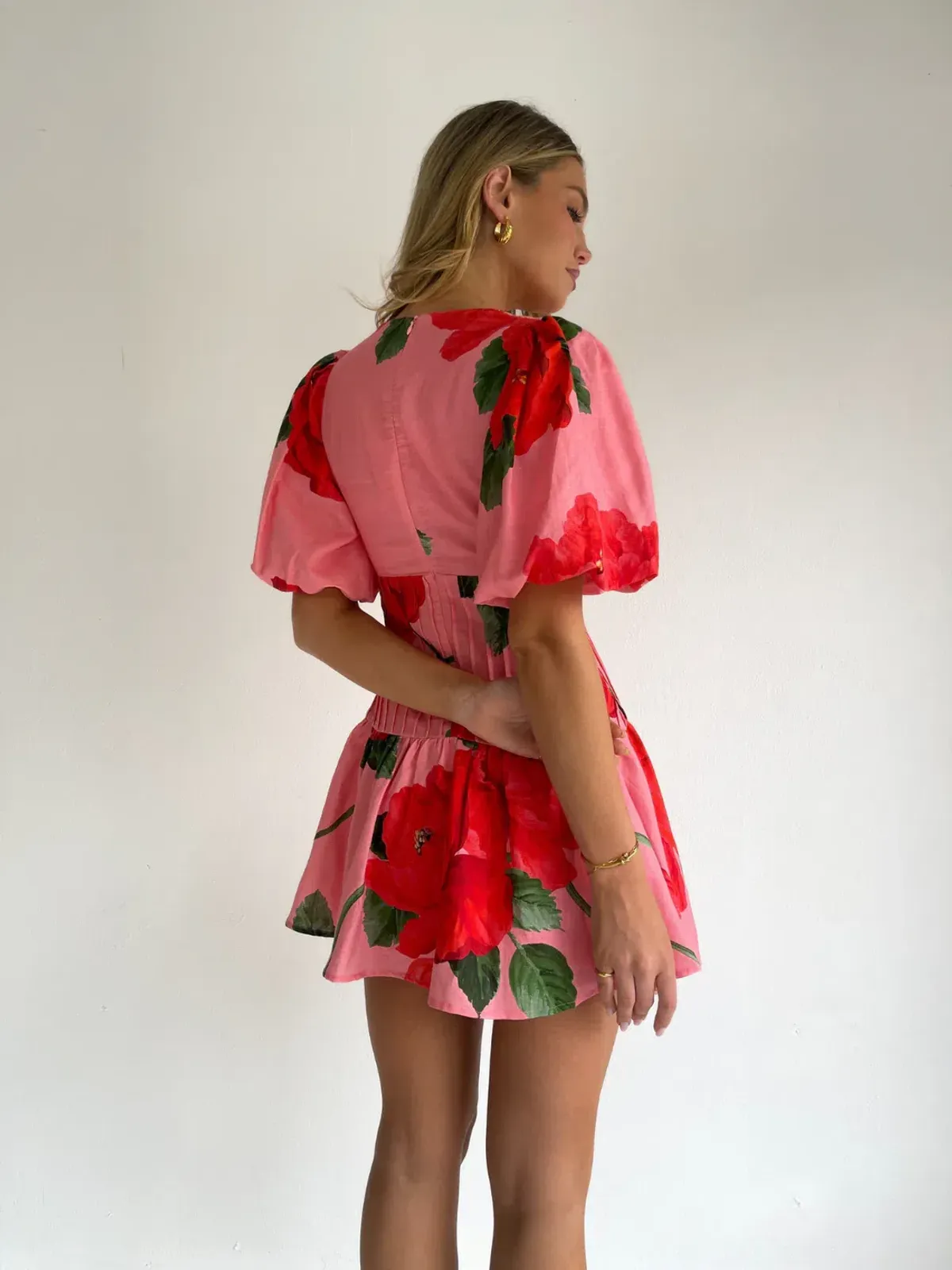 By Nicola Neve Mini Dress size 10 Raspberry Bloom - Image 4