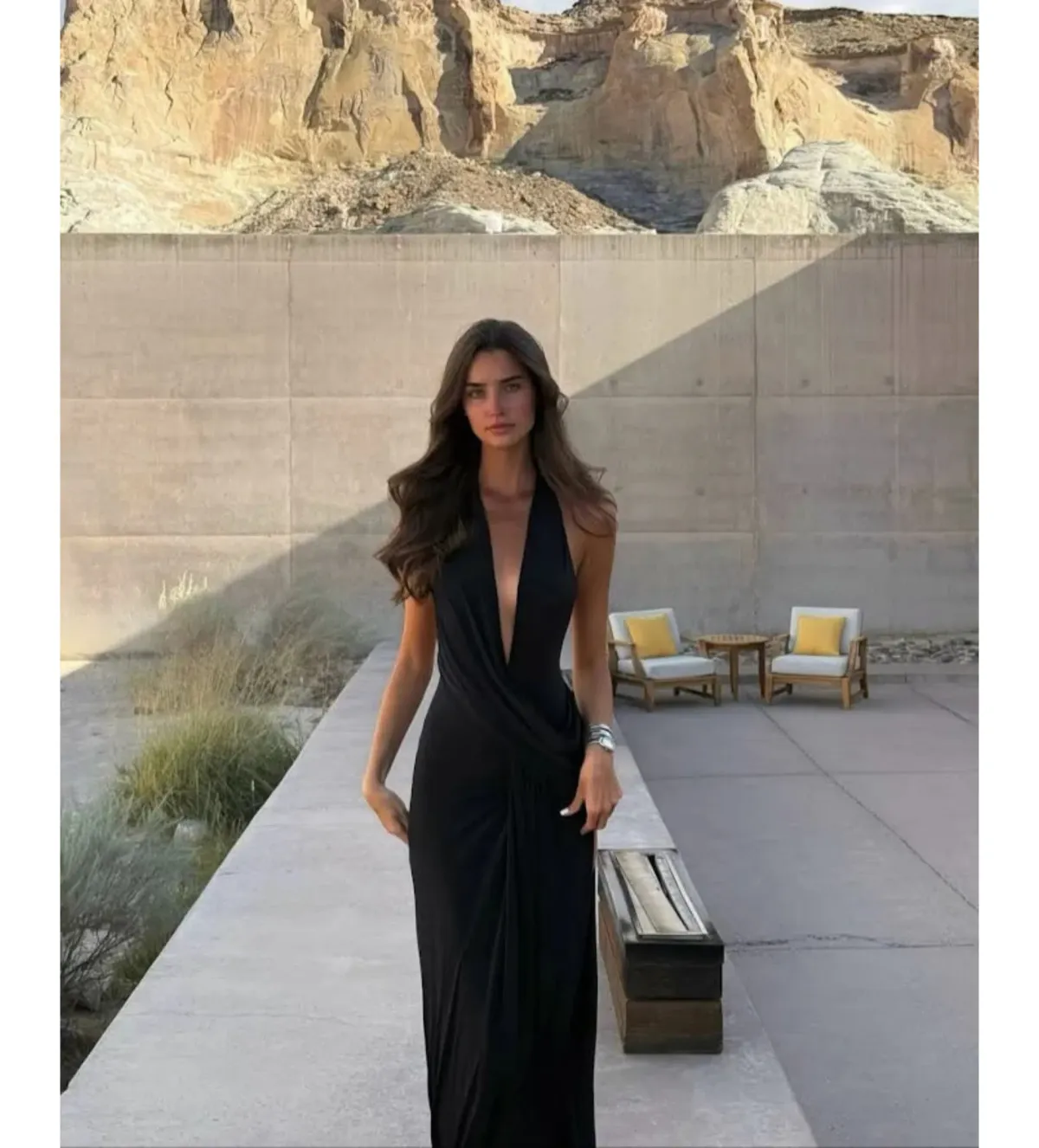 Natalie Rolt Winona Gown Black Size 6 - Image 4
