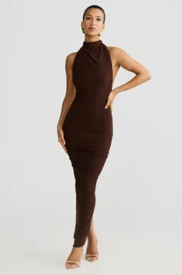 Melani the Label - Chloe Maxi Dress in Brown for rent on The Volte - image 3