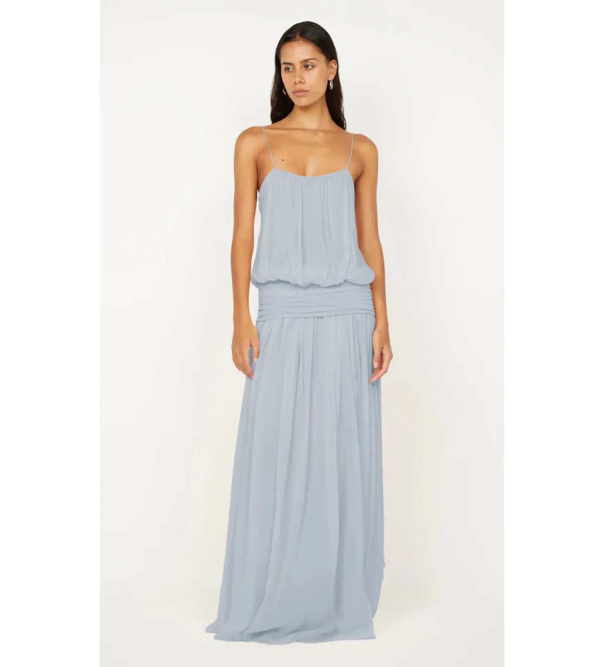 Bec & Bridge Camile Blouson Maxi Dress Cloud Blue Size 8 - Image 1