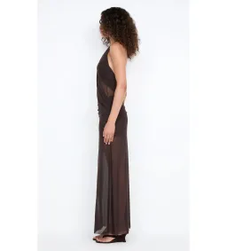 Bec & Bridge Deija Halter Maxi Dress Dark Chocolate Size 8 for rent on The Volte - image 3