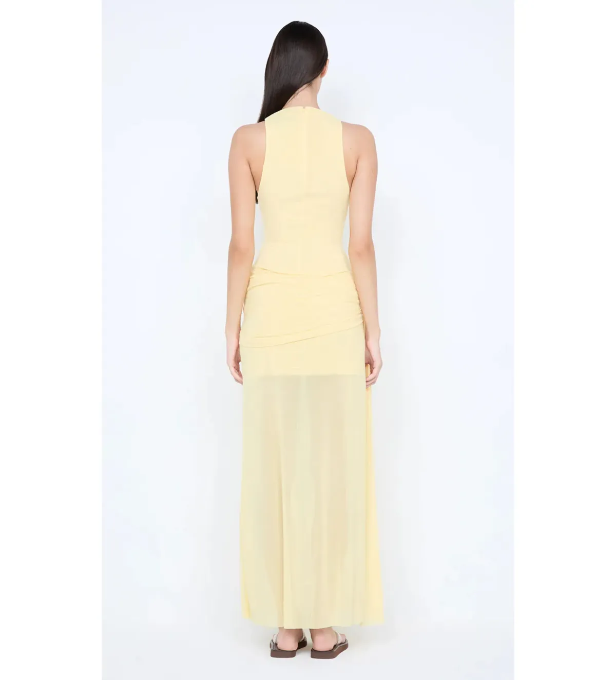 Bec & Bridge Blaine Drape Maxi Dress Butter Size 8 - Image 5