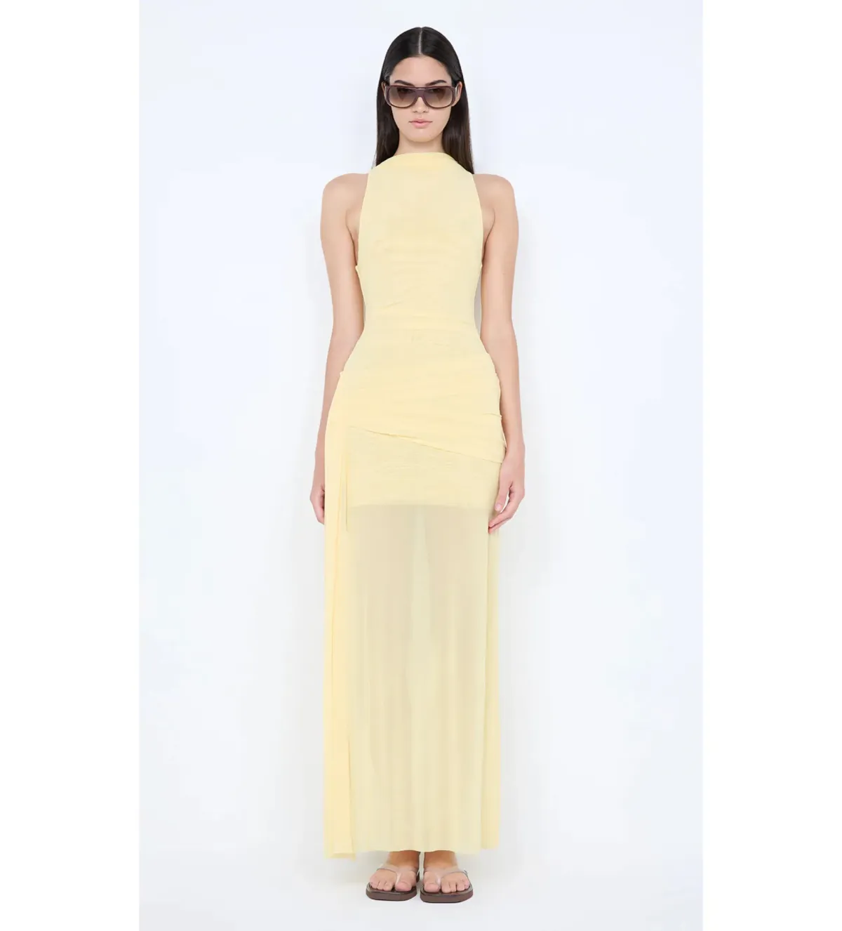 Bec & Bridge Blaine Drape Maxi Dress Butter Size 8 - Image 1