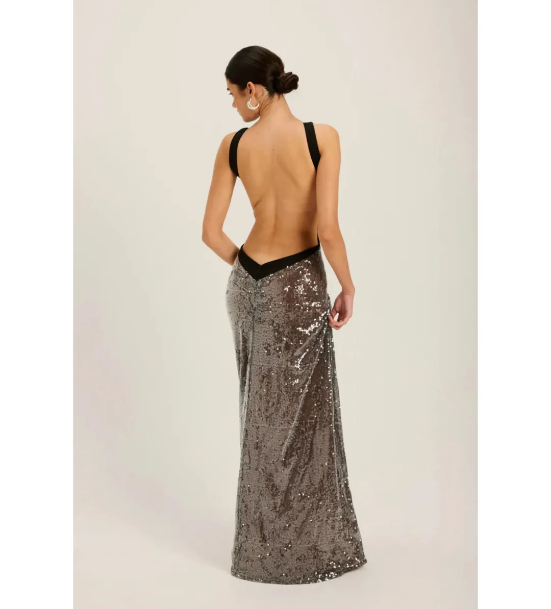 Ance Gria Jacqueline Gown in Silver Size AU8 for rent on The Volte - main image