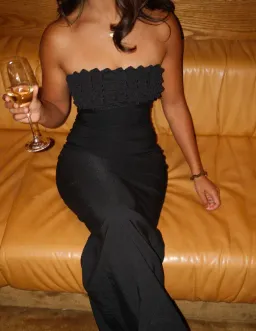 Ance Gria Margo Maxi Dress in Black Size AU 6 for rent on The Volte - image 2