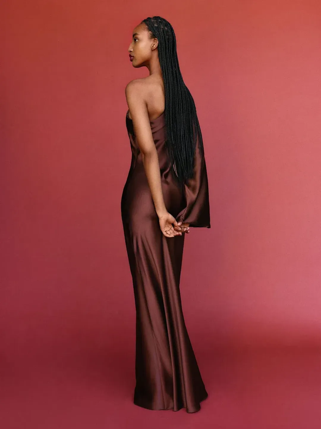Reformation Omari Silk Dress for rent on The Volte - main image