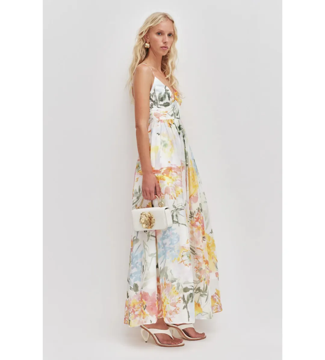 Aje Vacation Maxi Dress Jardin Size AU 12 for rent on The Volte - main image