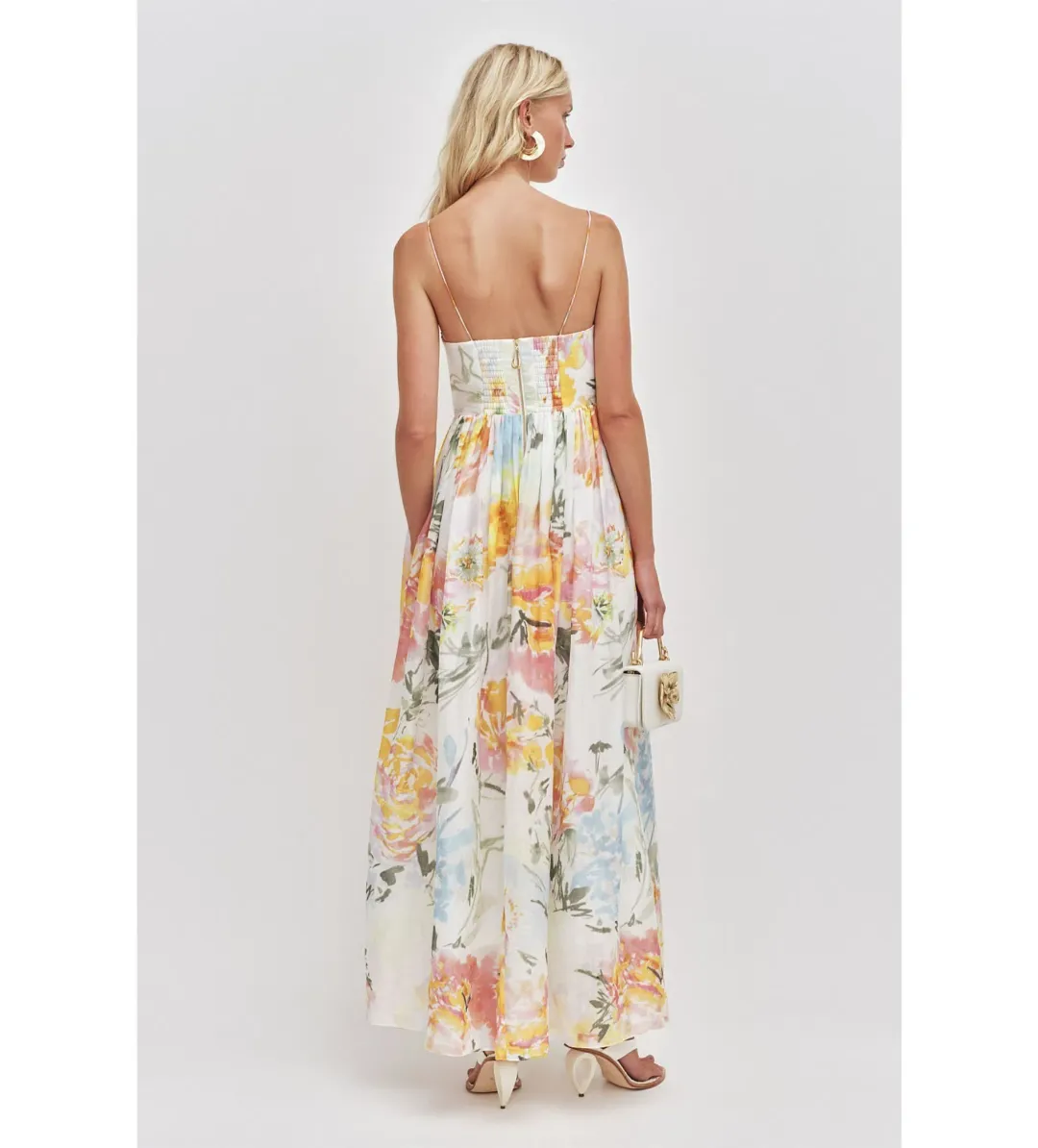 Aje Vacation Maxi Dress Jardin Size AU 12 for rent on The Volte - main image