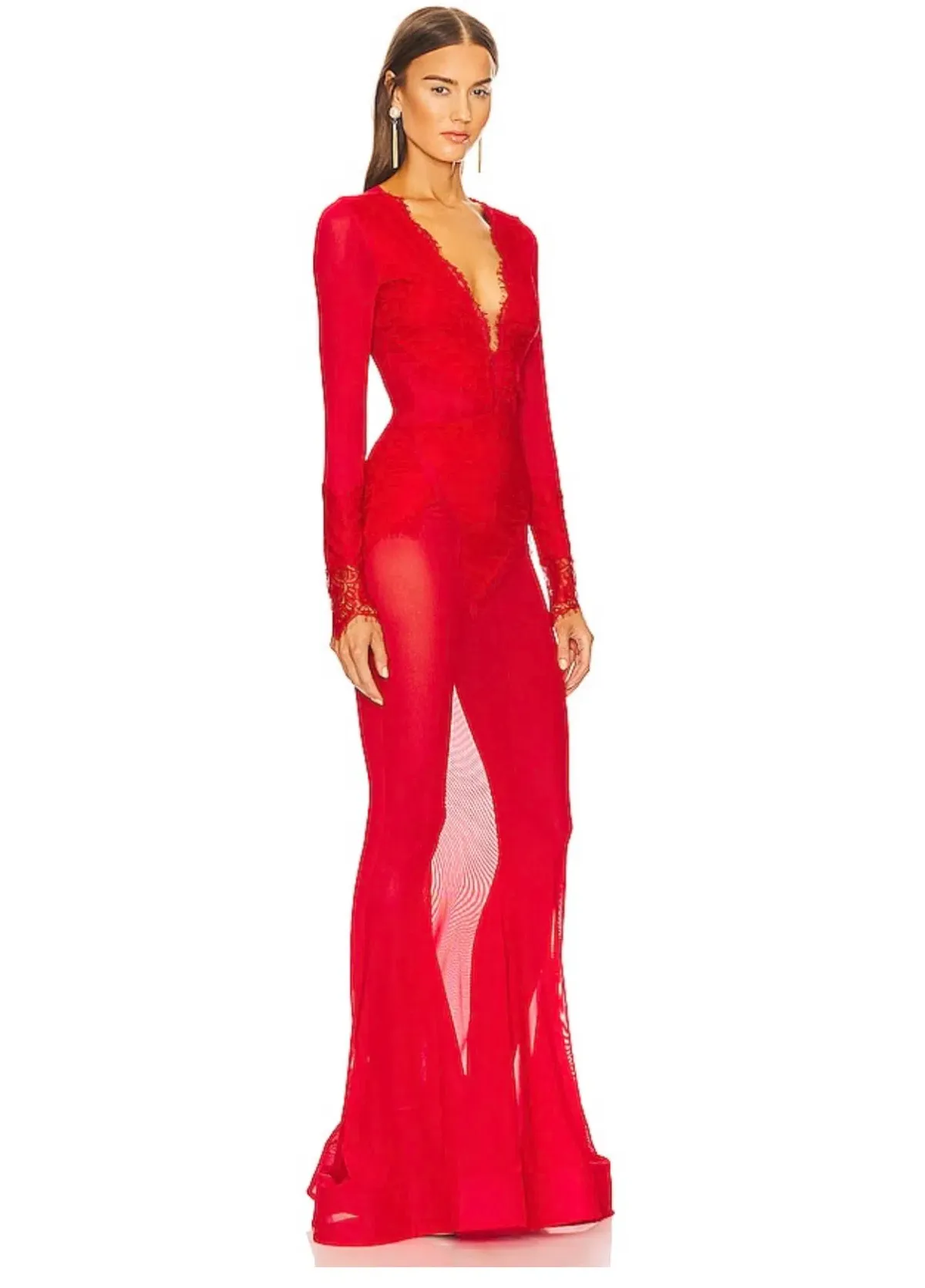 x REVOLVE Martin Gown in Red Michael Costello - Image 2