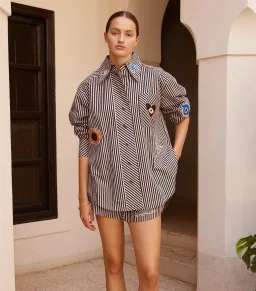 Sirocco Embroidered Shirt & shorts for rent on The Volte - image 1
