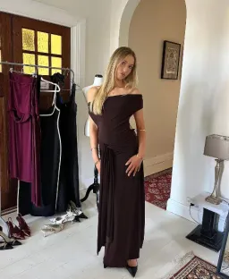 La Marie Nadia Dress Brown for rent on The Volte - image 2