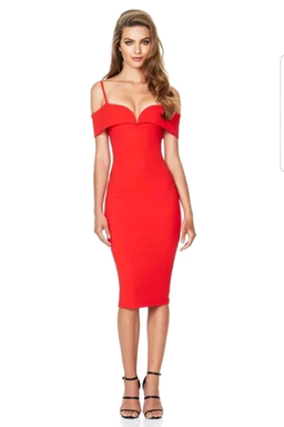 Love Nookie Red Midid dress size 6 for rent on The Volte - image 4