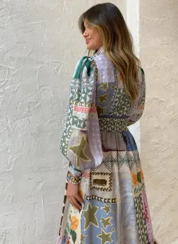 Alemais Emma Gale Shirtdress In Multi for rent on The Volte - image 3