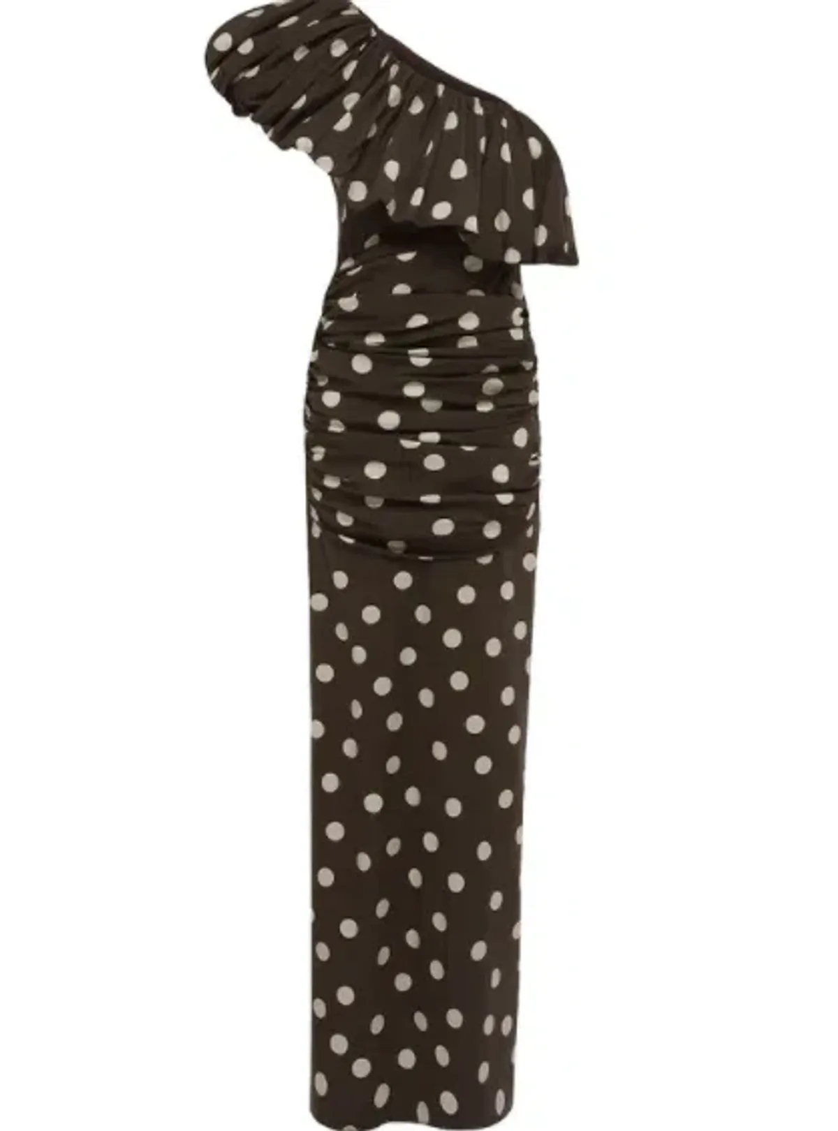 By Nicola Maya Maxi Dress In Chocolate Polka - Image 5