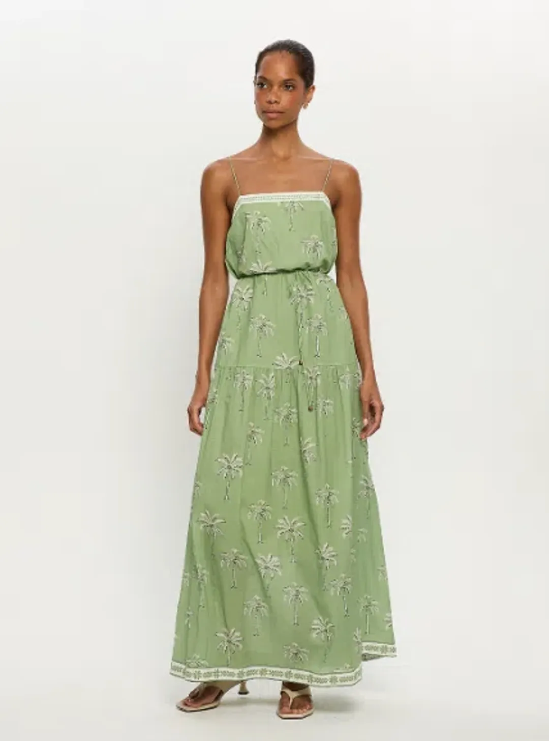 Kivari Kaelia Strappy Maxi Dress for rent on The Volte - main image