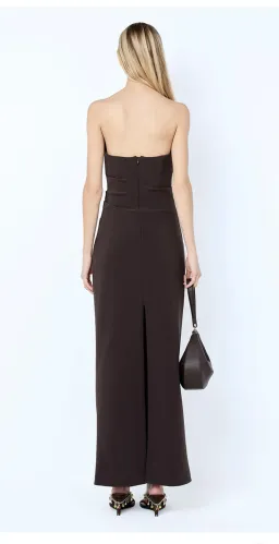 Bec and Bridge Lior strapless dress in espresso for rent on The Volte - image 3