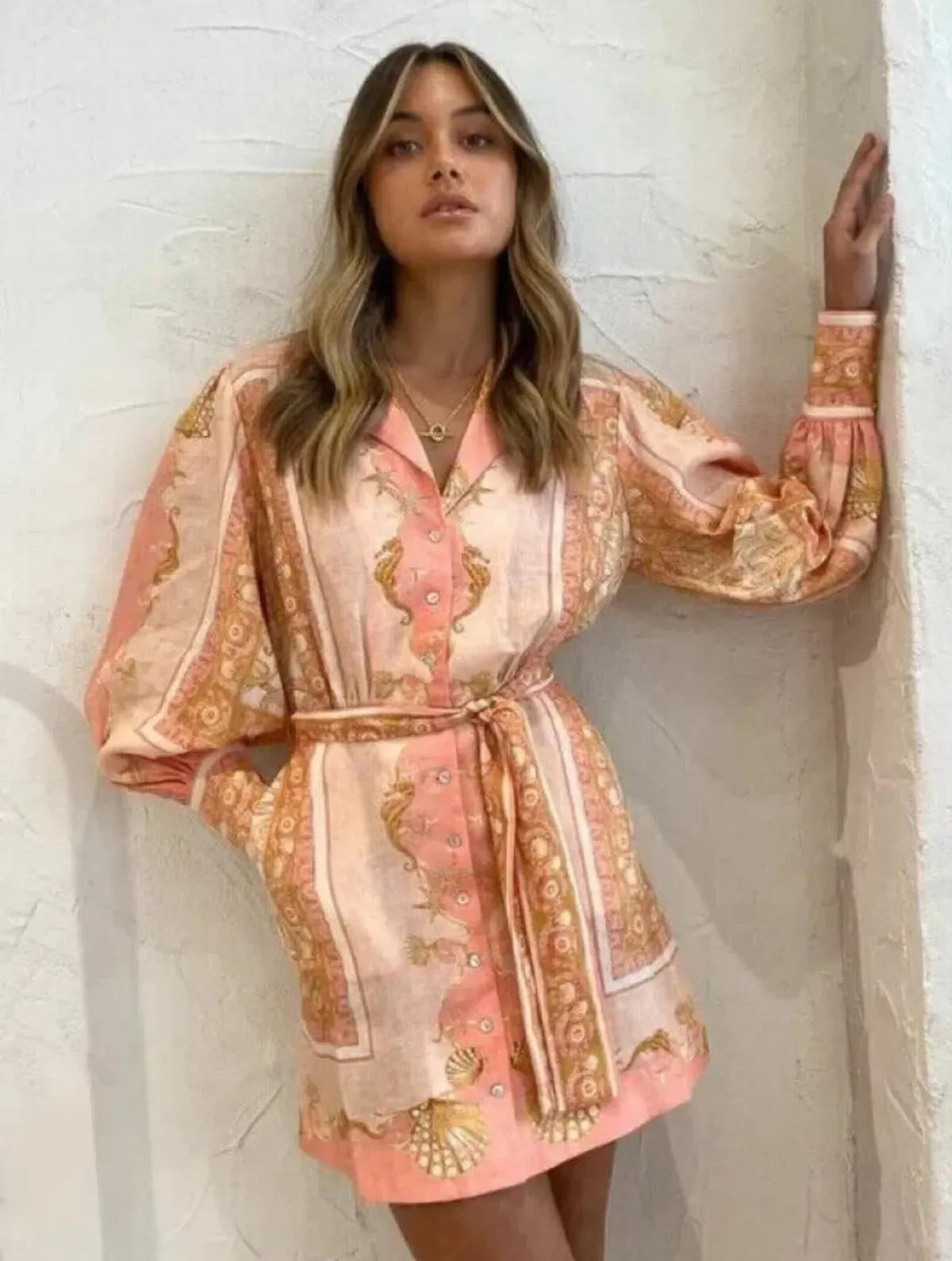 Alemais Ursula Mini Dress in Pink Size 8 - Image 1