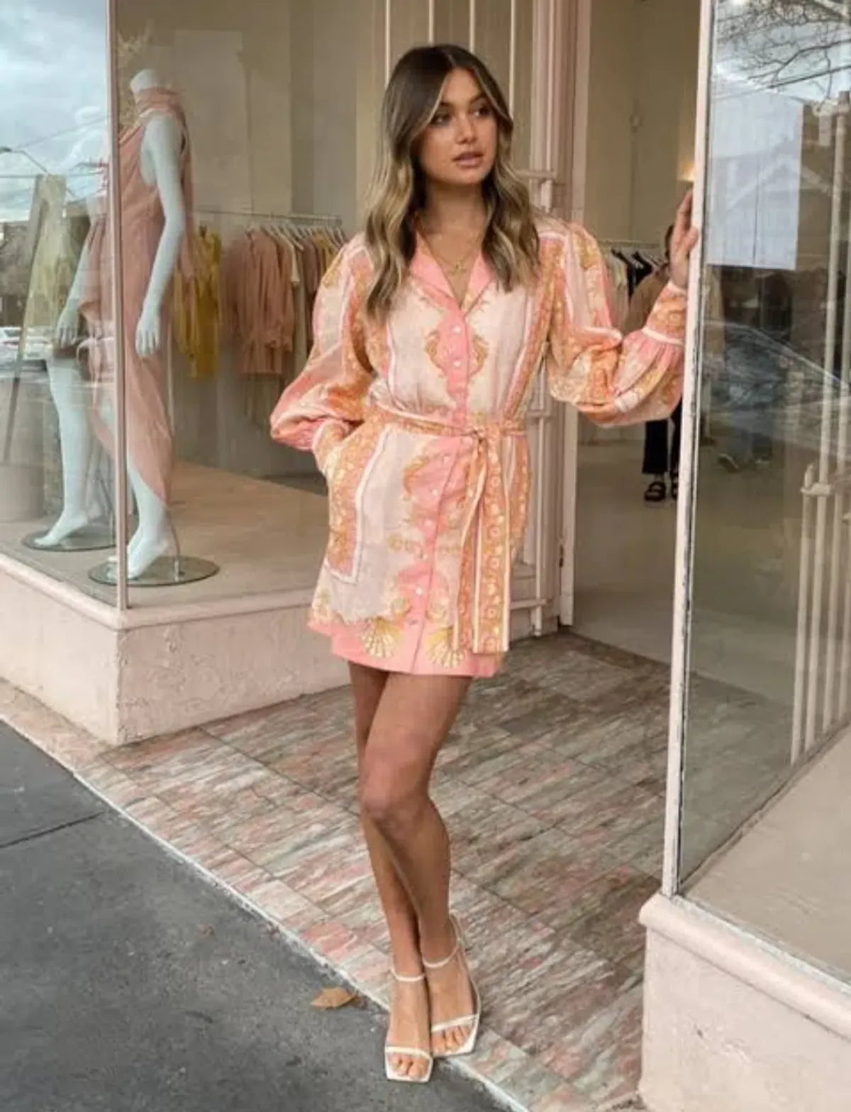 Alemais Ursula Mini Dress in Pink Size 8 - Image 2