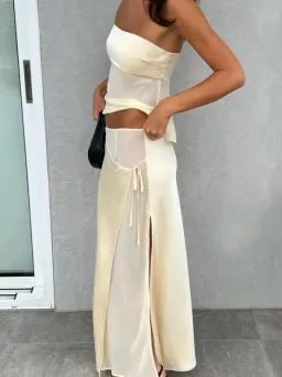 Ownley Ricky Top Patrice Skirt Buttercream 8 for rent on The Volte - image 1