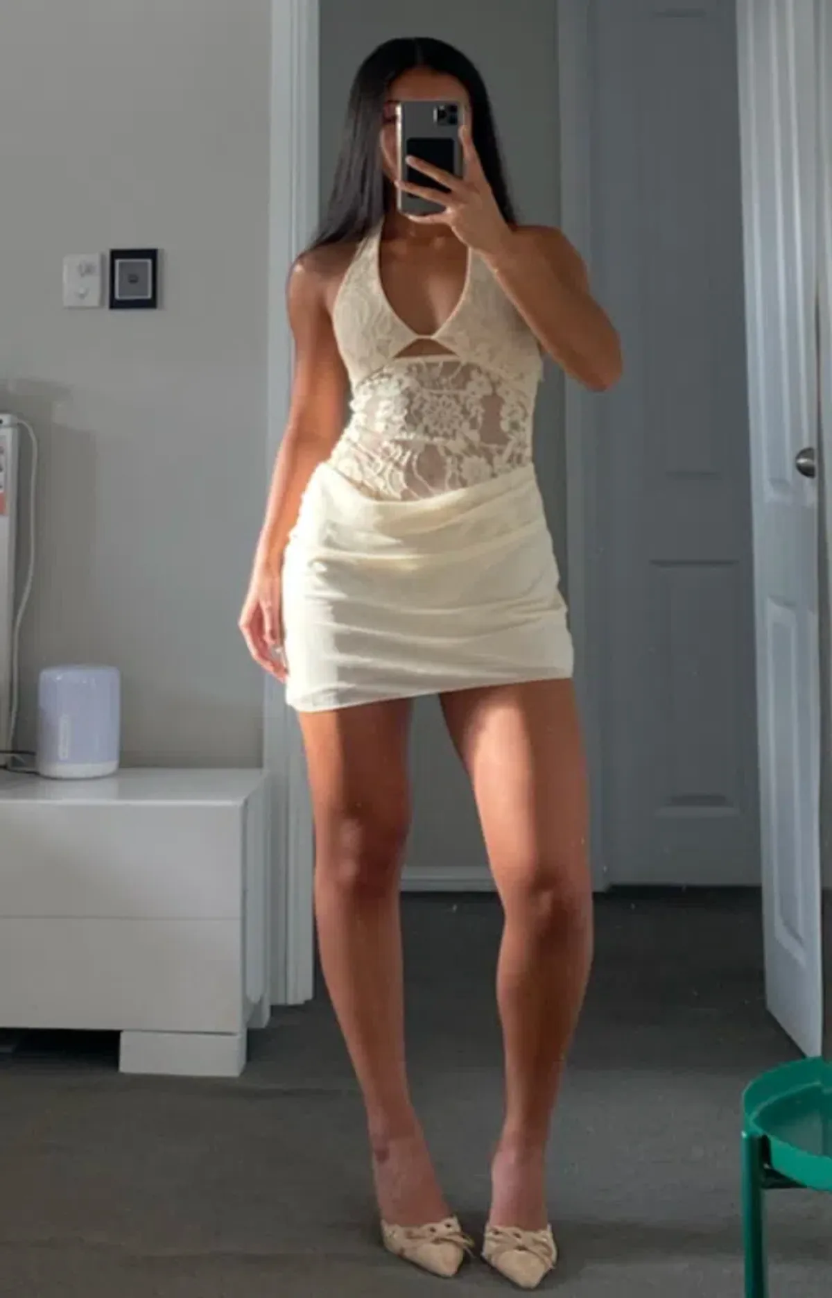 Benni Rocky Mini Dress - Seashell - Image 1