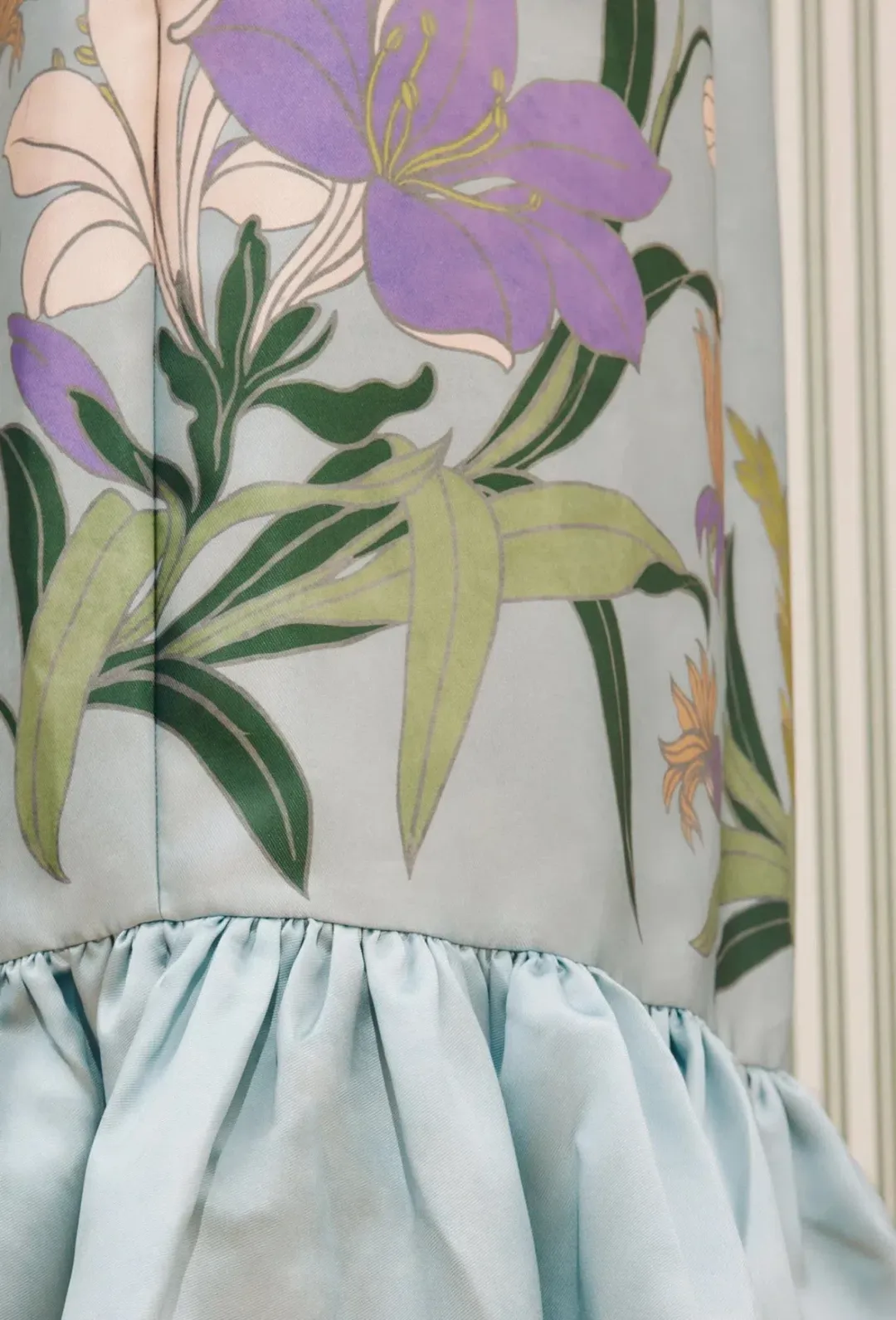 Alemais Alfie Midi Dress Blue floral Size 12 for rent on The Volte - main image