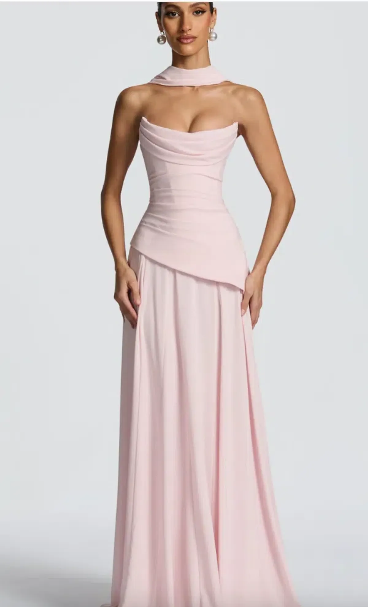Patricia Maxi Dress - Blush SIZE S - Image 1