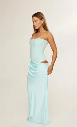 HNTR The Label Huxley Gown Aqua size s for rent on The Volte - image 2