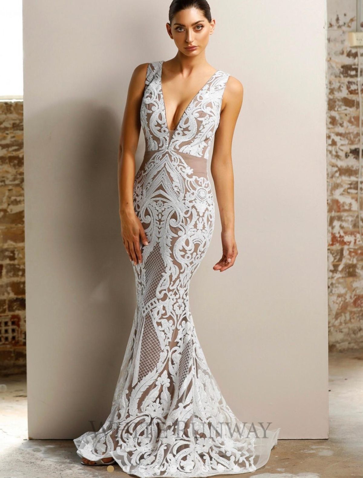 Jadore Floor length Dress size 10 for rent on The Volte - main image