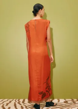 Alémais Monkey Dance Silk Midi Dress Size 16AU for rent on The Volte - image 3