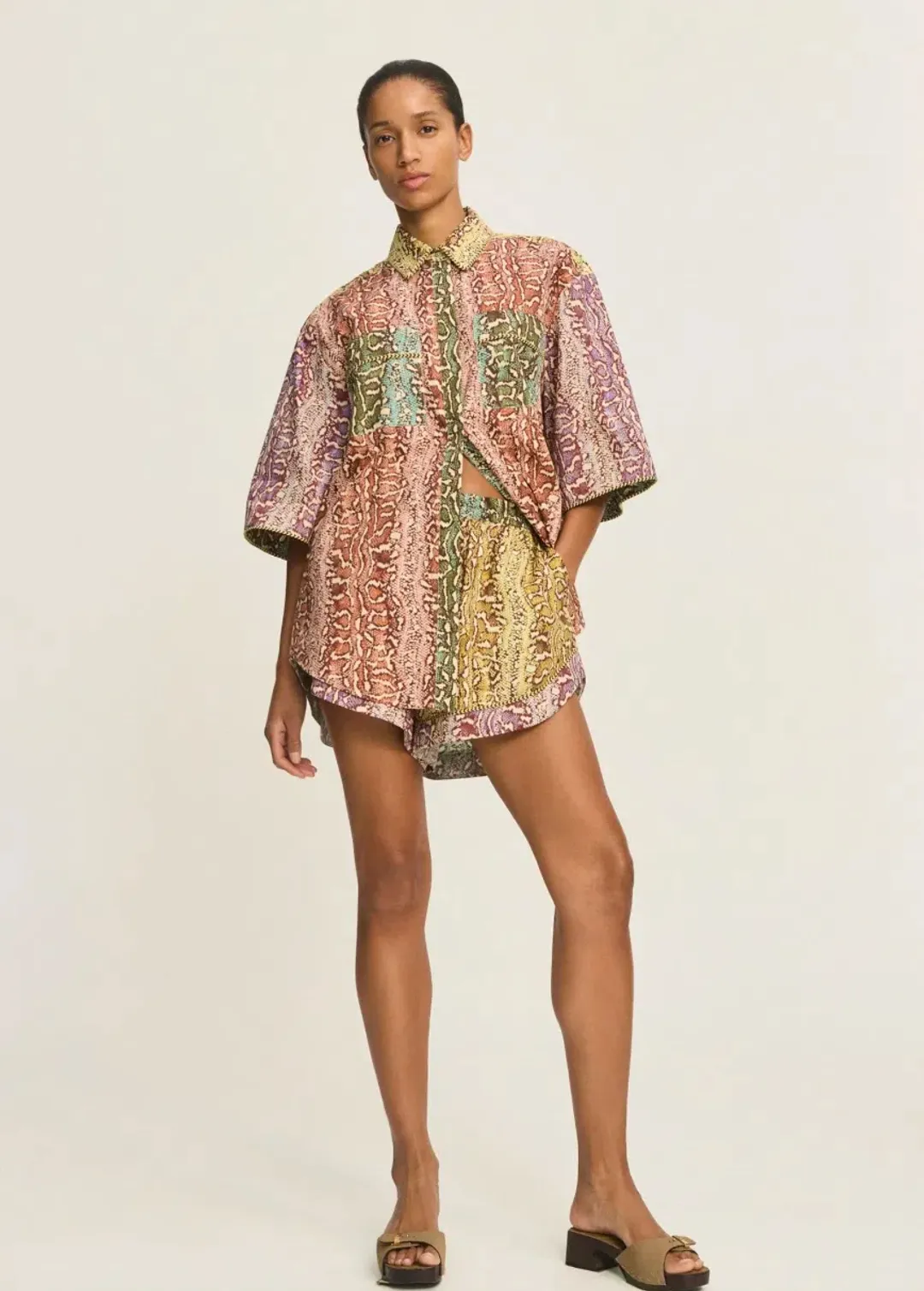Alémais Varna Shirt and Short Set Size 16AU for rent on The Volte - main image