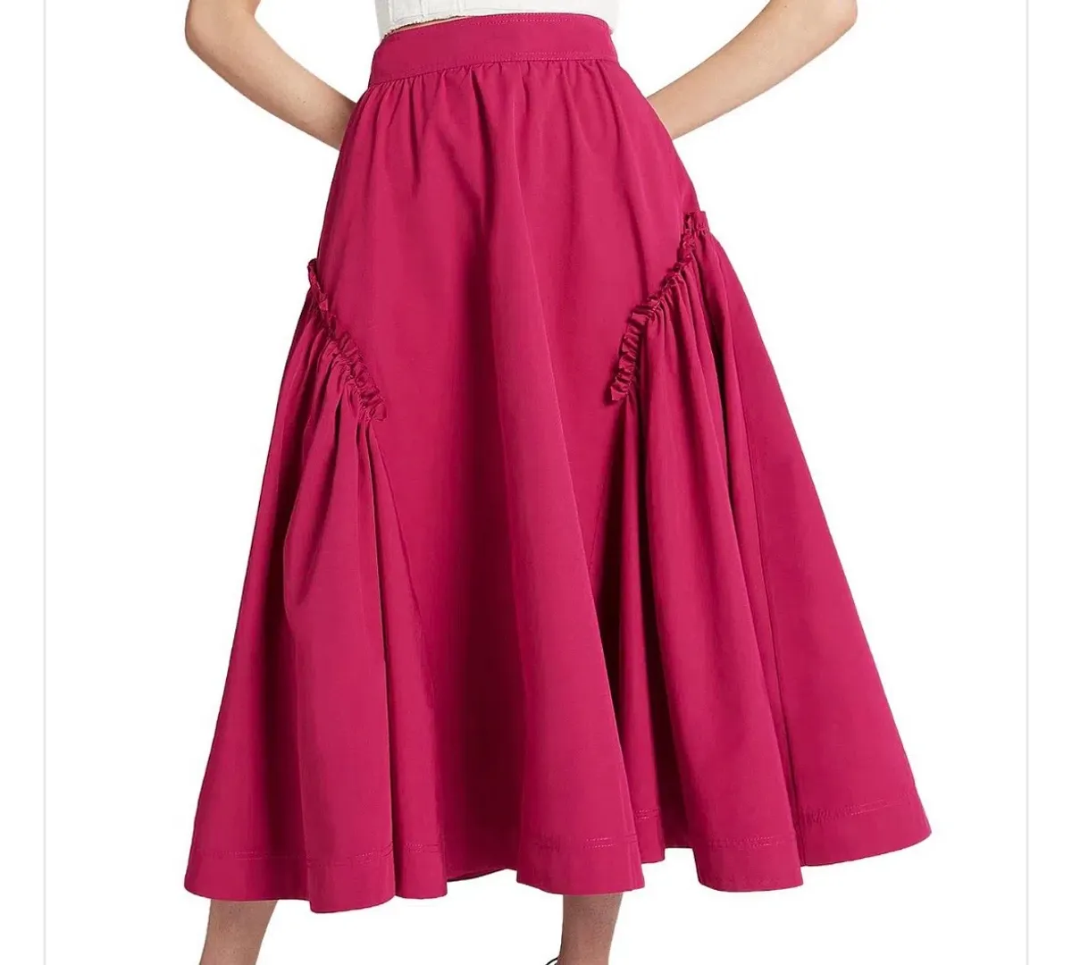 Aje Promise Midi Skirt Fuchsia Size 8 - Image 1