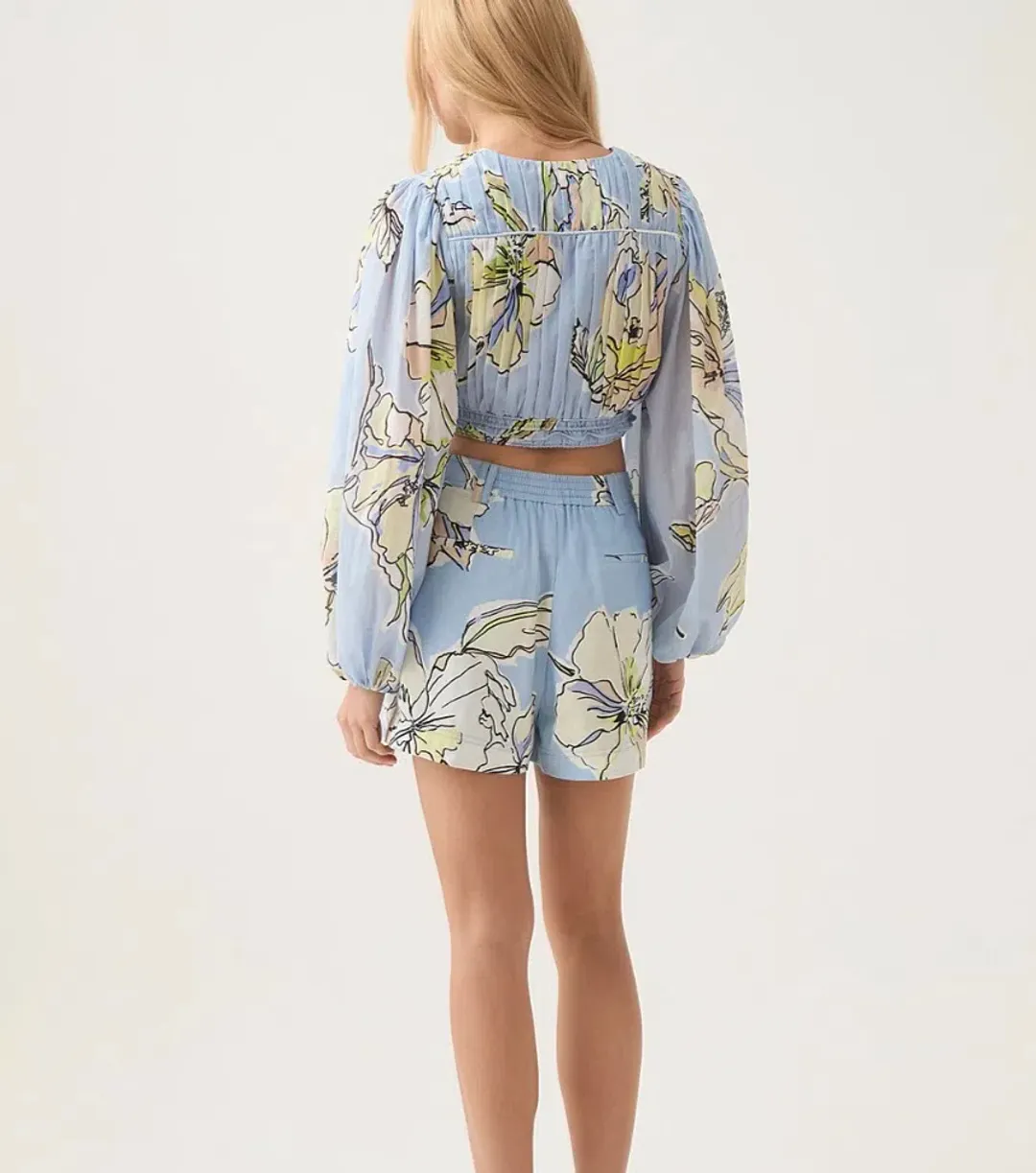 Aje Romantica Blue Shorts Size 8 for rent on The Volte - main image