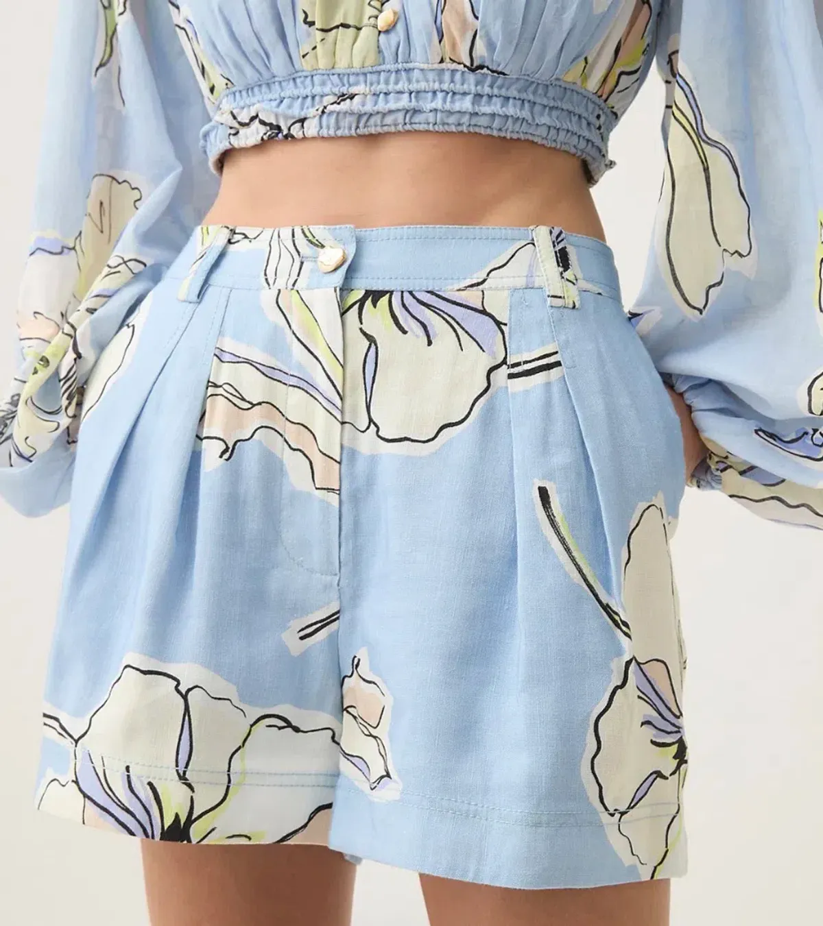 Aje Romantica Blue Shorts Size 8 for rent on The Volte - main image