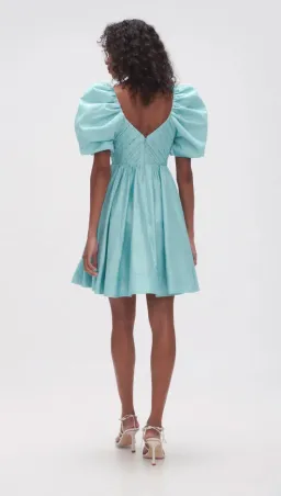 Aje - Gabrielle Plunge Mini Dress Spearmint Blue - Size 6 for rent on The Volte - image 2