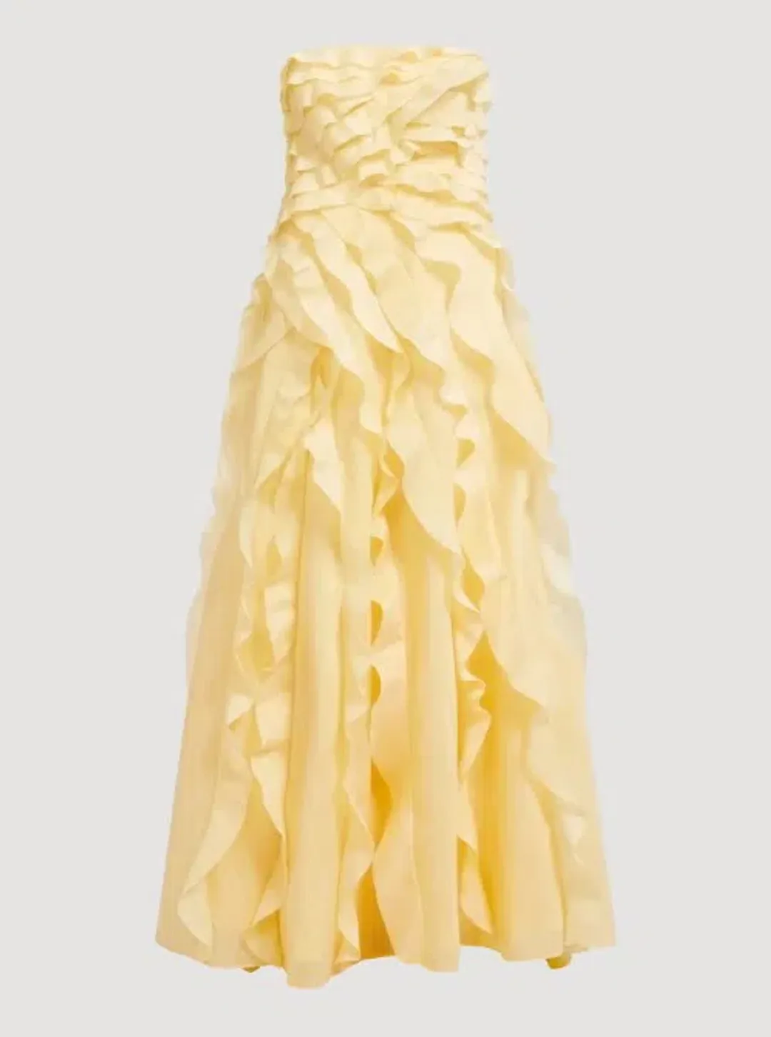 Aje Allairie Gown in Butter Yellow Size 14 for rent on The Volte - main image