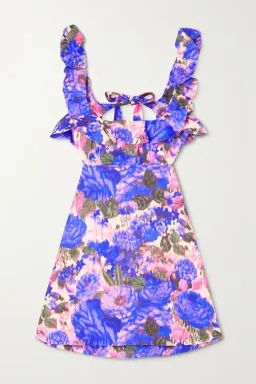 High Tide Frilled Mini Dress Op for rent on The Volte - image 3