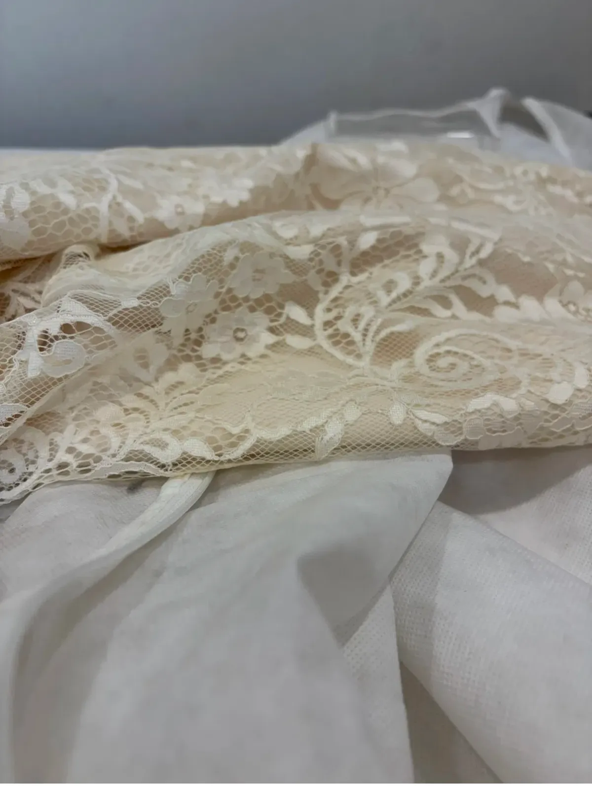 Maggie Sottero “Trinity” Wedding Dress in Champagne, Size 10 - Image 10