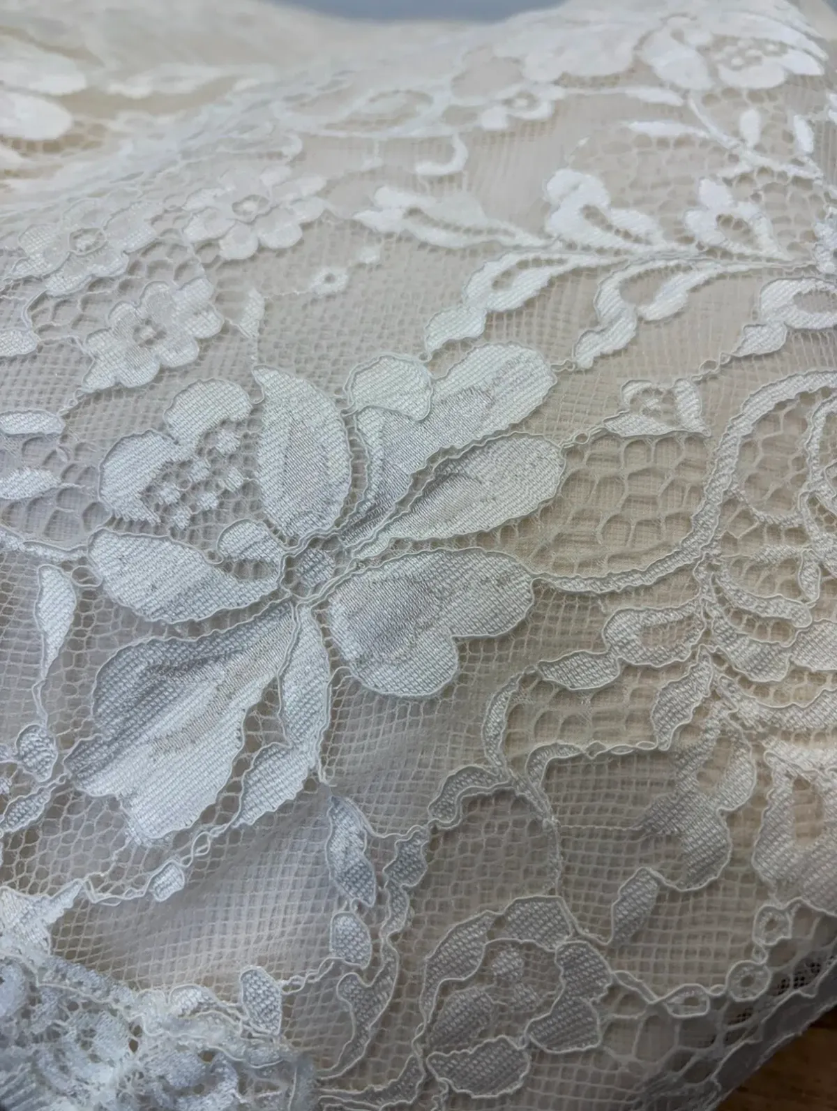 Maggie Sottero “Trinity” Wedding Dress in Champagne, Size 10 - Image 11