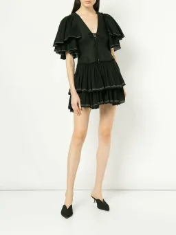 Aje Bennett Mini Dress Black Size 6 for rent on The Volte - image 3