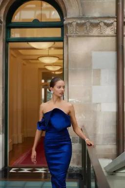 Elle Zeitoune Miles Cobalt Dress for rent on The Volte - image 1