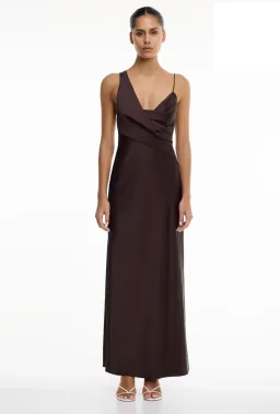 Significant Other Adriana dress chocolate size 12 for rent on The Volte - image 1