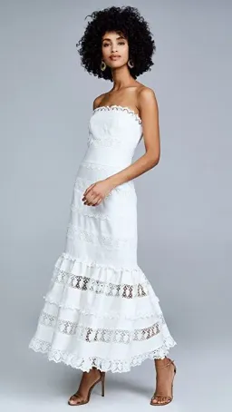 Zimmermann Wayfarer Panelled Dress White Size 8 for rent on The Volte - image 4
